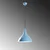 Conceptum Hypnose Luster Bitlis, 33-122cm, O22 cm, Plavi