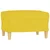 3-dijelni set sofa s jastucima svjetložuti od tkanine