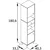 Stylife VISOKA omara 40,3/180,6/33,1 cm