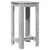 Barski stol boja betona 51 x 50 x 103,5 cm konstruirano drvo