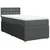 Vidaxl Box spring postelja z vzmetnico temno siva 80x200 cm blago
