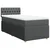 Vidaxl Box spring postelja z vzmetnico temno siva 90x190 cm blago