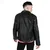 Moška jakna (biker) STRAIGHT TO HELL - Vegan Commando - Black/Silver - Ball Pull/Red Lining - VEG-COM-BLK-SIL