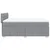 Vidaxl Box spring postelja z vzmetnico svetlo siva 140x200 cm blago