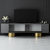 HANAH HOME TV polica Bohem Anthracite Gold