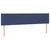 Vidaxl Box spring postelja z vzmetnico LED modra 120x190 cm blago