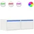 TV ormarić s LED svjetlima bijeli 75x35,5x25 cm