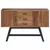 TV stalak s ladicama Prirodna 110 x 30 x 75 cm Čvrsto teak drvo