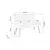 HANAH HOME Trpezarijska klupa Vina 0701 1 WhiteGrey