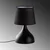 Opviq Stona lampa Gota-15470, Crna
