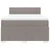 Vidaxl Box spring postelja z vzmetnico taupe 140x190 cm blago