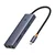 Hub postaja Baseus UltraJoy USB-C v HDMI - 2x USB-A, USB-C, RJ45, SD, TF, 4K pri 30Hz - space grey