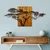 Wallity Zidna dekoracija Acacia Tree - 329-A, 144x70x3 cm, Smeđe boje
