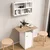 HANAH HOME Set Trpezarijski sto i zidna polica Nord ND17 SW