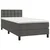 Vidaxl Box spring postelja z vzmetnico LED temno siva 80x200 cm žamet