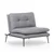 Atelier del Sofa Fotelja Martin 90x95x90cm Siva
