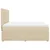 vidaXL vidaXL Box spring postelja z vzmetnico krem 200x200 cm blago, (21304423)