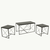 HANAH HOME Defne Anthracite (3 komada)