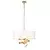 Endon 95268 - Luster na lancu 3xE14/6W/230V O 60 cm bela/mesing