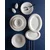 Madame Coco Porcelanski set za ručavanje za 6 osoba Linda, 30 delova, Beli