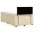 Vidaxl Box spring postelja z vzmetnico krem 120x190 cm blago