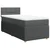 Vidaxl Box spring postelja z vzmetnico temno siva 90x190 cm blago