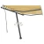 MAISON CHIC Prostostoječa ročno zložljiva tenda - Senčniki 350x250 cm rumena/bela, (22038907)