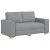 Dvosjed Sofa Svijetlo siva 160x78x84 cm Tkanina