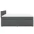 Vidaxl Box spring postelja z vzmetnico temno siva 200x200 cm blago