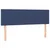 Vidaxl Box spring postelja z vzmetnico modra 140x200 cm blago