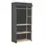 Ormar s 3 razine od tkanine 79 x 40 x 170 cm sivi