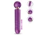 SuperLove 3in1 Ultimate Suction Pulsation Thrusting Massage Wand Purple
