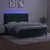 Vidaxl Box spring postelja z vzmetnico LED tem. zelena 180x200cm žamet