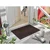 wash+dry PREDPRAŽNIK Dune Stripes dark brown 45/75 cm reliefno temno rjava