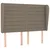 Vidaxl Box spring postelja z vzmetnico taupe 140x200 cm blago