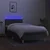 vidaXL vidaXL Box spring postelja z vzmetnico LED temno rjava 80x200 cm blago, (20930596)