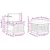 Set vanjskih sofa s jastukom 4 pcs Prirodna i svjetlosiva