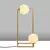 Opviq Stona lampa Corner-15021, 25x25x55 cm, IP20, Zlatne boje