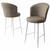 HANAH HOME Set 2 barske stolice Alte Cappuccino White