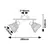Rabalux Plafonska spot lampa Farelia, 2xE14, Siva