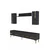 Hanah Home TV komoda Ilay, antracit / zlatna