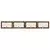 Vrata za pse s postoljem 4 pcs Dimljeni hrast 100 x 60 cm
