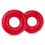 Blush Stay Hard Donut Rings Oversized Red