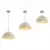 Brilagi - Viseći luster na sajli 1xE27/60W/230V, prečnik 30 cm, bež/zlatna