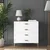 Hanah Home komoda BE121, 85,6 cm, bela