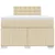 vidaXL vidaXL Box spring postelja z vzmetnico krem 120x190 cm blago, (21321084)
