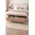 Hanah Home Sara tapacirana klupa s prostorom za odlaganje 90 × 45 × 35 cm, braon