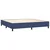 Vidaxl Box spring postelja z vzmetnico LED modra 200x200 cm blago