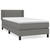 vidaXL Box spring postelja z vzmetnico temno siva 90x200 cm blago