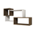 Hanah Home Zidna polica Afro, 90.6x51x20 cm,Braon-bela